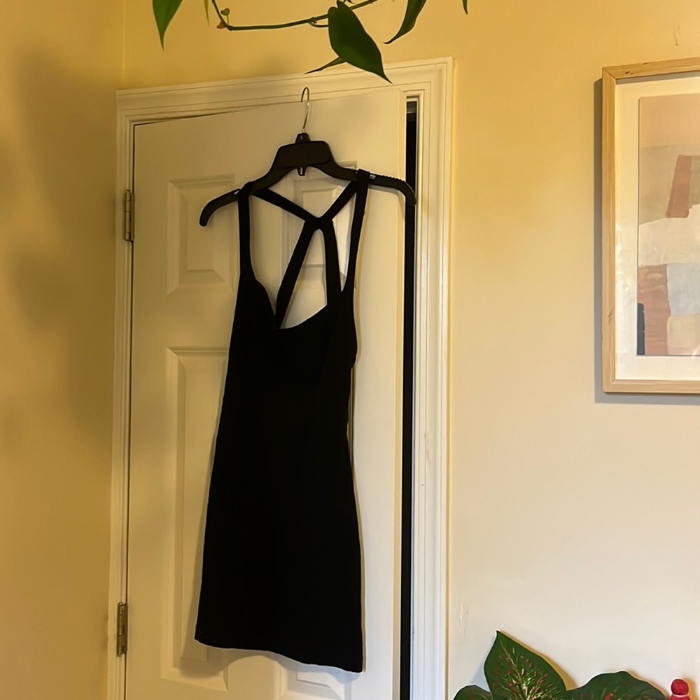 Free people intimately xs black apron dress